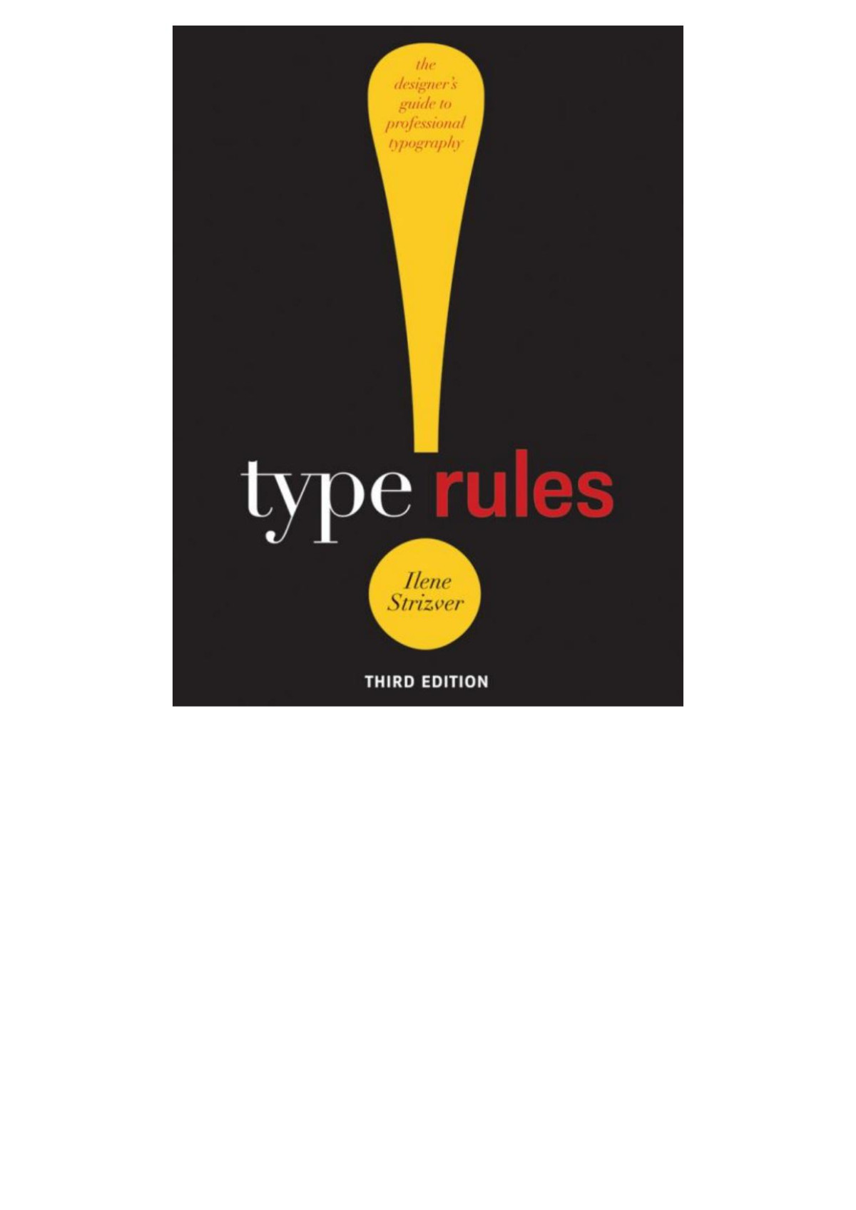Type Rules Ilene Strizver