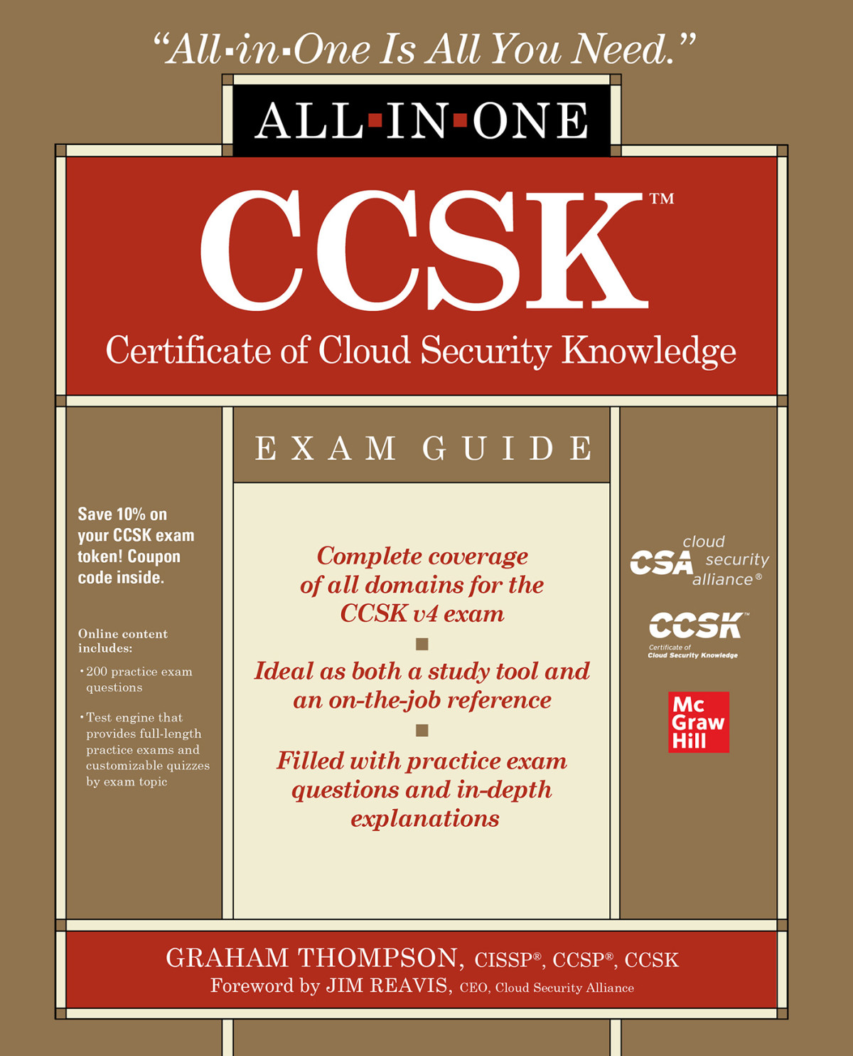Ccsk Certificate Of Cloud Security Knowledge Allinone Exam Guide Graham Thompson