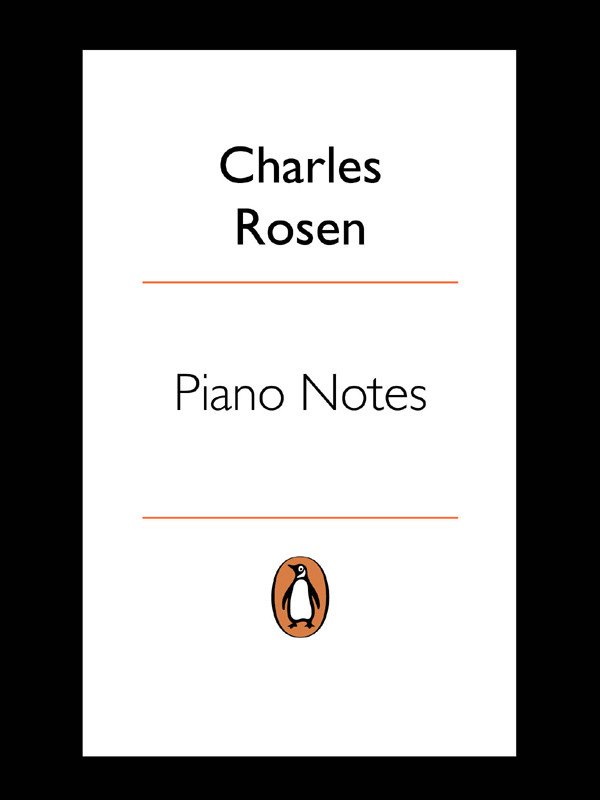 Piano Notes Charles Rosen