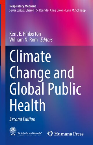 Climate Change And Global Public Health 2nd Edition Kent E Pinkerton