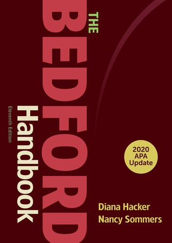 The Bedford Handbook 2020 Apa Update Eleventh Edition 11th Edition Diana Hacker Nancy Sommers