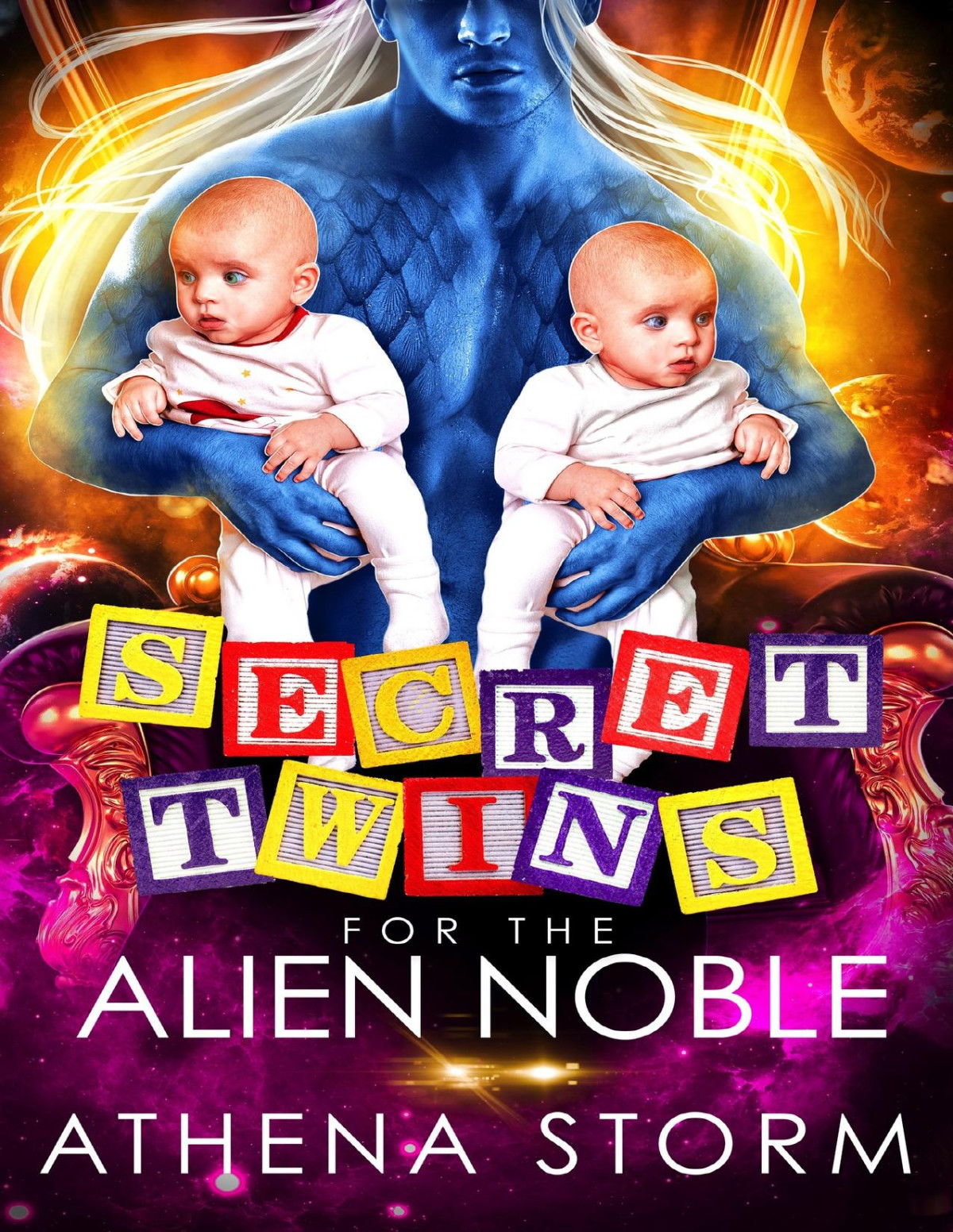 Secret Twins For The Alien Noble A Scifi Romance Kaleidian Warrior Dads Athena Storm