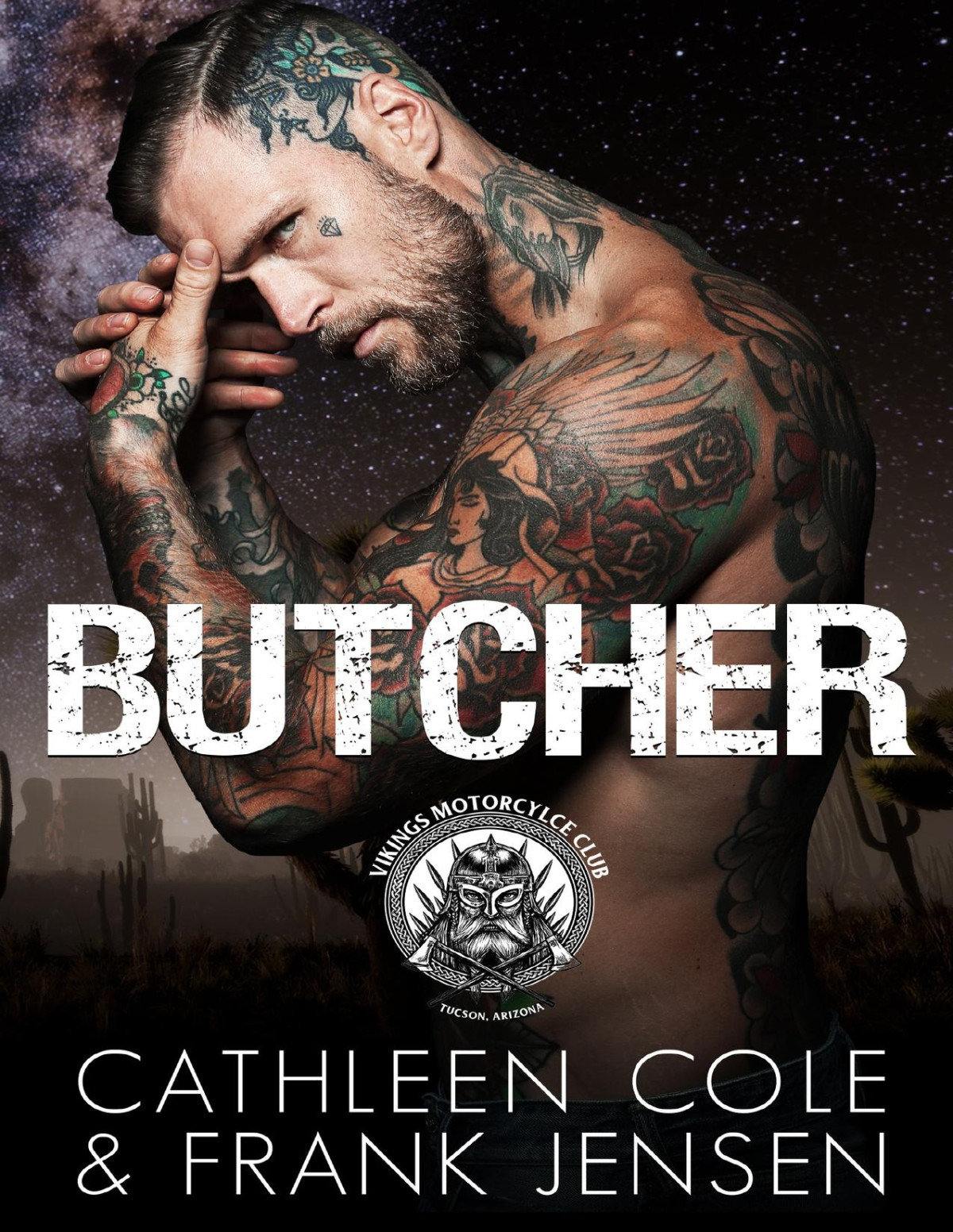 Butcher A Motorcycle Club Romance The Vikings Mc Tucson Chapter Book 9 Cathleen Cole Frank Jensen