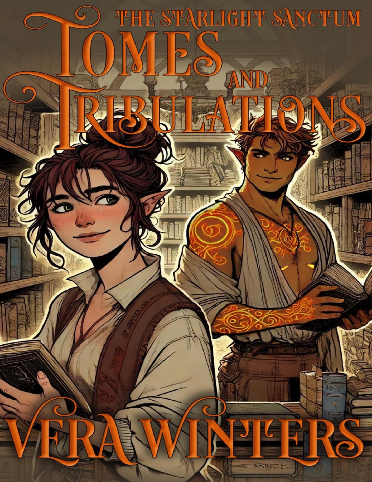 Tomes And Tribulations A Queer Cozy Fantasy Romance The Starlight Sanctum Book 6 Vera Winters