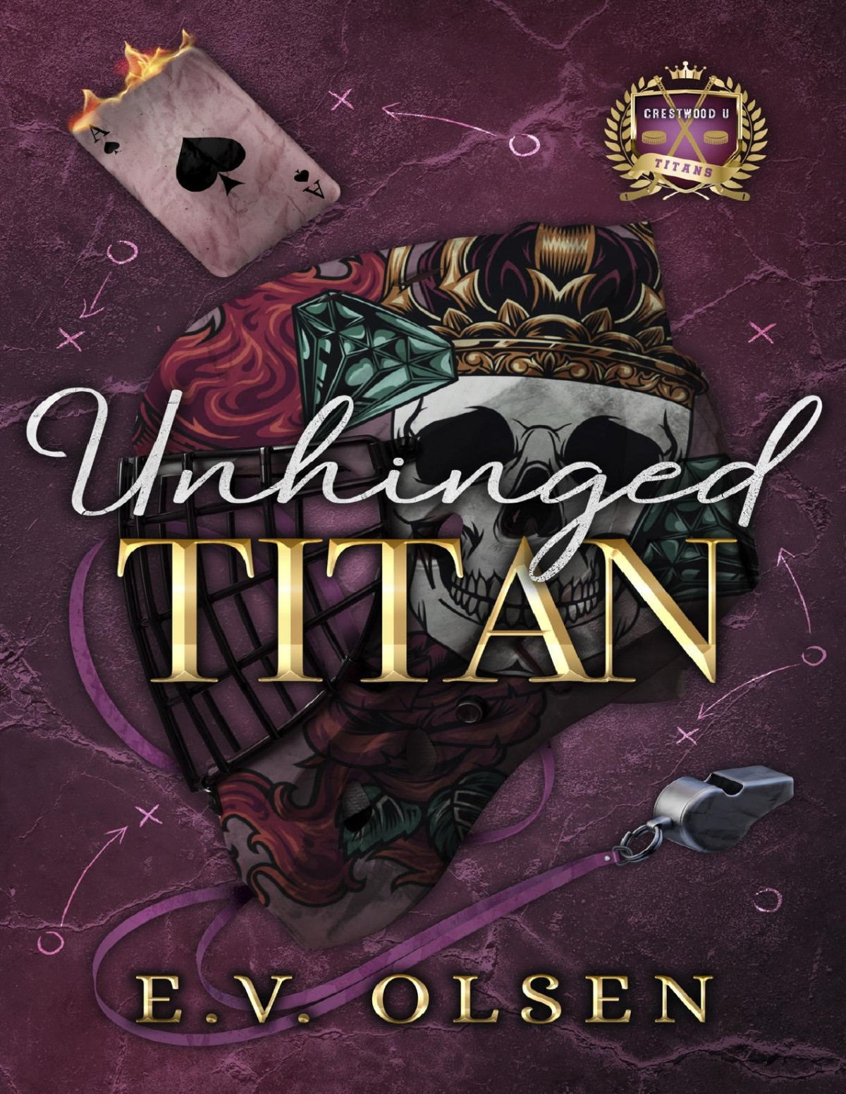 Unhinged Titan A Coachplayer Mm College Hockey Romance North Shore Titans Hockey Book 3 Ev Olsen