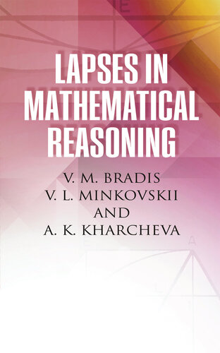 Lapses In Mathematical Reasoning V M Bradis