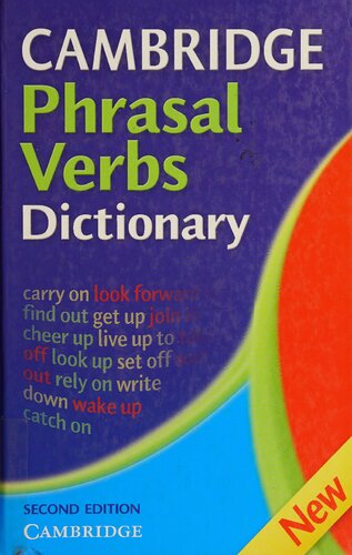 Cambridge Phrasal Verbs Dictionary Cambridge University Press