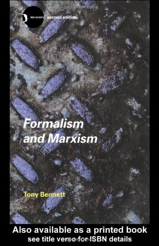 Formalism And Marxism 3rd Ed New Accents 3rd Edition Tony Bennett