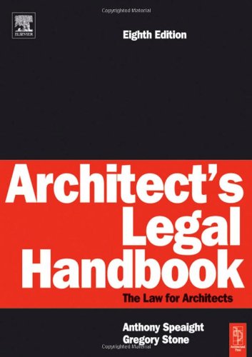 Architects Legal Handbook Eighth Edition 8th Edition Anthony Speaight