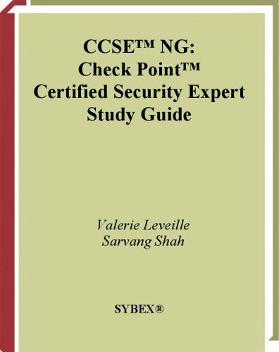 Ccse Ng Check Point Certified Security Expert Study Guide Valerie Laveille