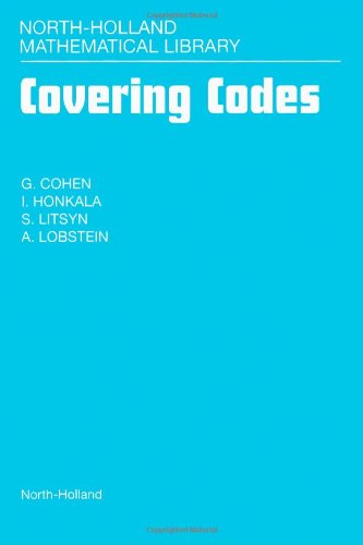 Covering Codes 1st Edition G Cohen I Honkala S Litsyn A Lobstein