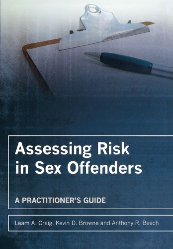 Assessing Risk In Sex Offenders A Practitioners Guide 1st Edition Leam A Craig