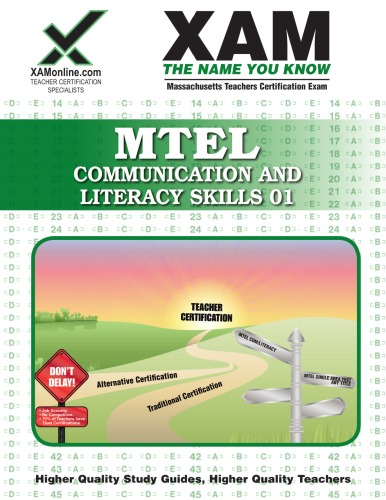 Mtel Communication And Literacy Skills 01 Teacher Certification 2nd Edition Xam Mtel Sharon Wynne