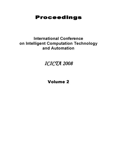 International Conference On Intelligent Computation Technology And Automation Icicta 2008 Proceedings Vol 2 Ieee Computer Society