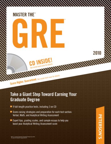 Master The Gre 2010 Take The First Step Toward Earning Your Graduate Degree 17th Edition Mark A Stewart