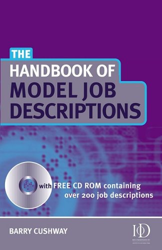 Handbook Of Model Job Descriptions Barry Cushway