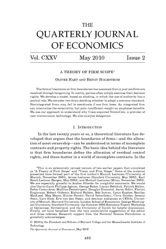 Quarterly Journal Of Economics 2010 Vol125 No2 Robert J Barro