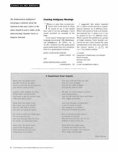 The Mathematical Intelligencer Volume 30 Issue 2 Springer