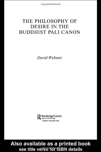 The Philosophy Of Desire In The Buddhist Pali Canon Routledge Critical Studies In Buddhism 1st Edition David Webster