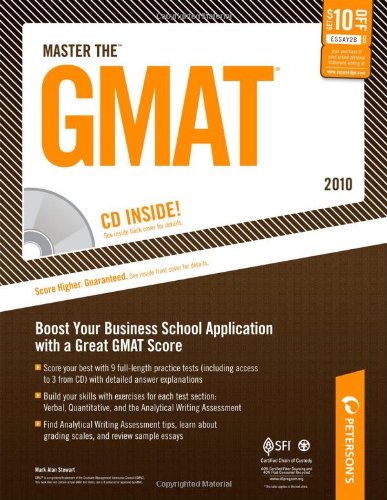 Master The Gmat 2010 16th Edition Mark A Stewart