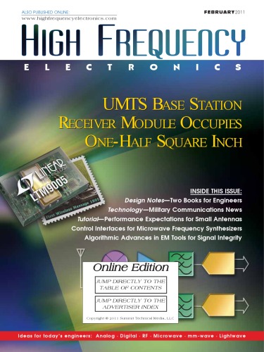 High Frequency Electronics Volume 10 Issue No2 February 2011 Summit Technical Media
