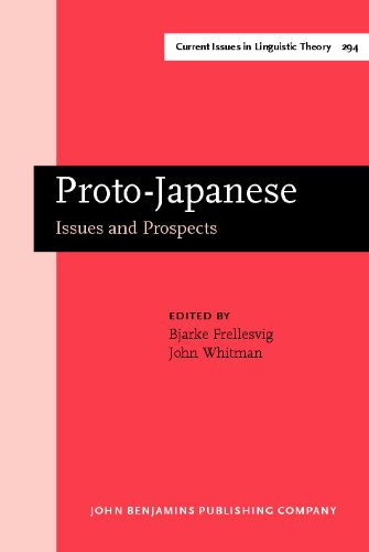 Protojapanese Issues And Prospects 1st Bjarke Frellesvig John Whitman Eds