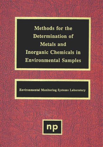 Methods For The Determination Of Metals In Environmental Samples Epa