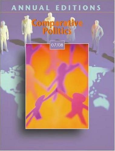 Annual Editions Comparative Politics 07 08 25th Edition Christian Soe
