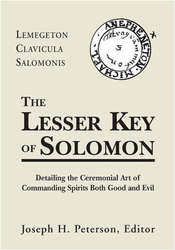 The Lesser Key Of Solomon First Edition Joseph H Peterson