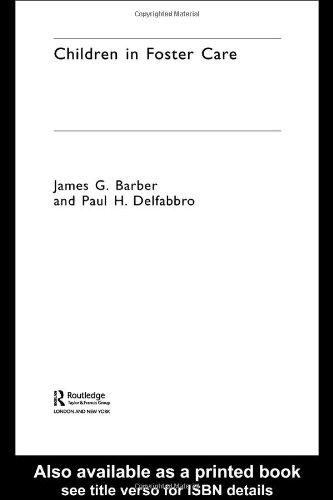 Children In Foster Care 1st Edition James Barber