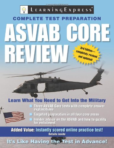 Asvab Core Review 3ed 3rd Edition Learningexpress Editors