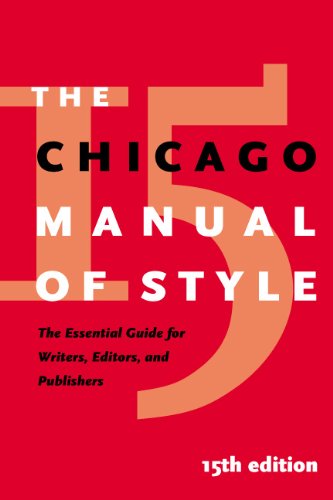 The Chicago Manual Of Style Online 15th Edition Coll