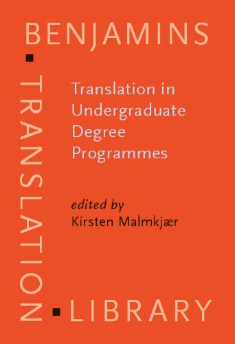 Translation In Undergraduate Degree Programmes Benjamins Translation Library Kirsten Malmkjaer