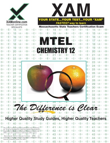 Mtel Chemistry 12 Teacher Certification Test Prep Study Guide Xam Mtel Sharon Wynne