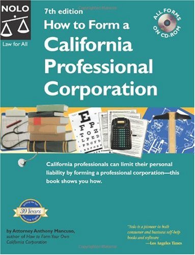 How To Form A California Professional Corporation 7th Anthony Mancuso
