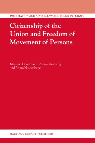 Citizenship Of The Union And Free Movement Of Persons Massimo Condinanzi