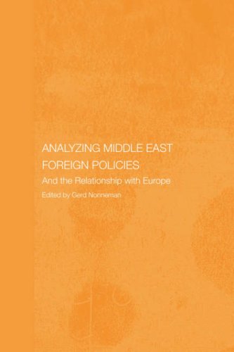 Analysing Middle Eastern Foreign Policies The Relationship With Europe 1st Edition Gerd Nonneman