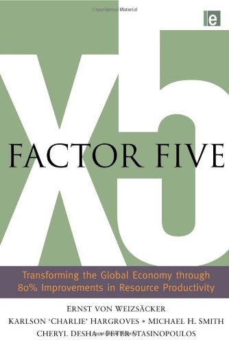 Factor Five Transforming The Global Economy Through 80 Improvements In Resource Productivity Ernst Von Weizsacker