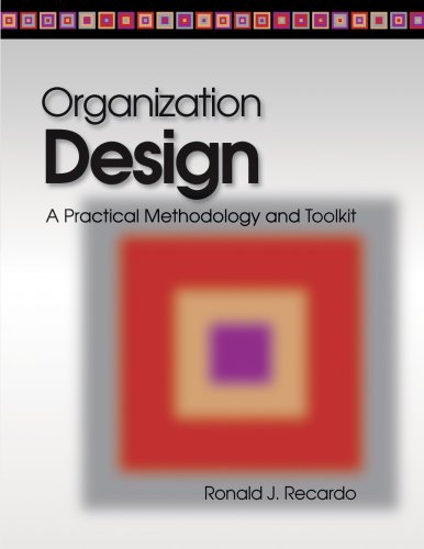 Organization Design A Practical Methodology And Toolkit Ronald Recardo