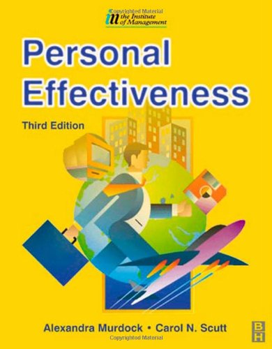 Personal Effectiveness Third Edition Cmi Diploma In Management Series 3rd Edition Alexander Murdock
