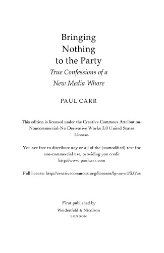 Bringing Nothing To The Party Paul Carr
