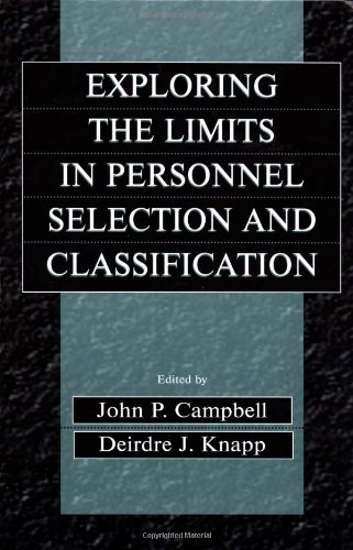 Exploring The Limits In Personnel Selection And Classification 1st Edition John P Campbell