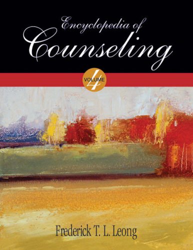 Encyclopedia Of Counseling 1st Edition Dr Frederick Leong