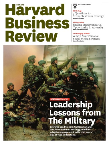 Harvard Business Review November 2010 Harvard Business Review