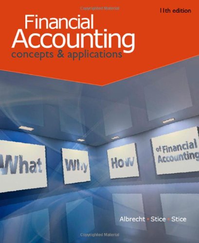 Financial Accounting Eleventh Edition 11th Edition W Steve Albrecht