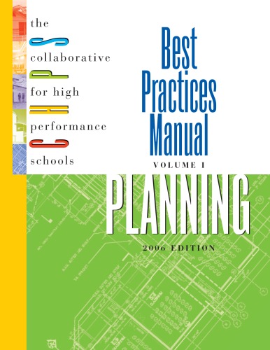 Best Practices Manual Voli Planning For High Performance Schools Chps