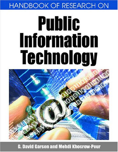 Handbook Of Research On Public Information Technology G David Garson
