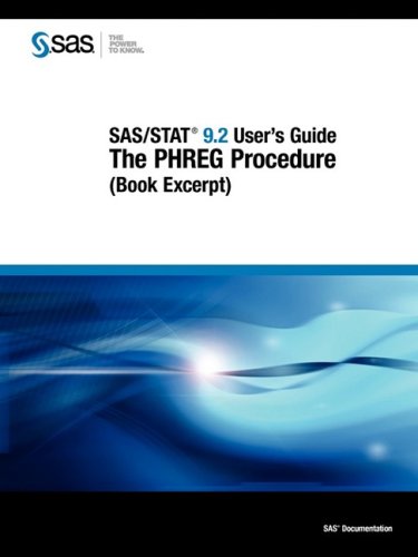 Sas Stat 92 Users Guide The Phreg Procedure Book Excerpt Sas Publishing
