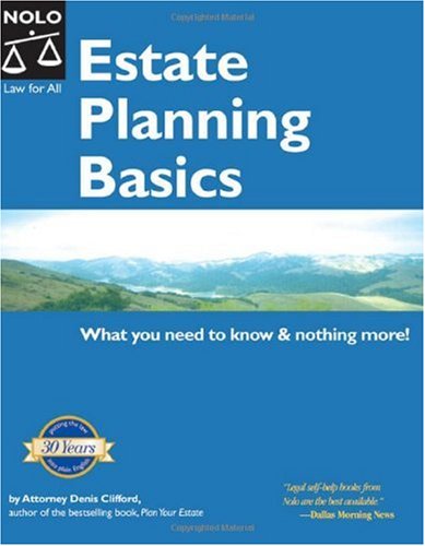 Estate Planning Basics 3rd Edition Denis Clifford