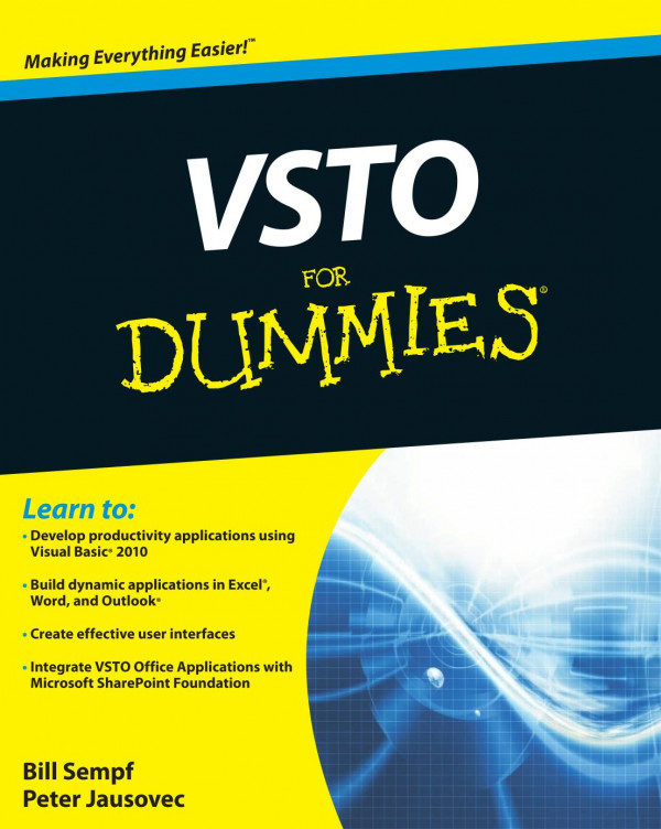 Vsto For Dummies 1st Edition Bill Sempf Peter Jausovec